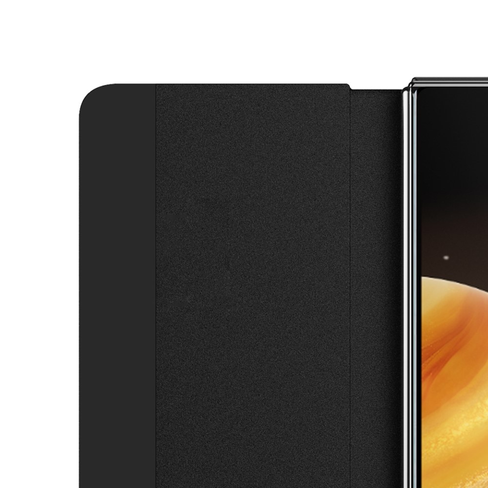 Husa telefon XGSM pentru Honor Magic V3 5G, deschidere laterala, piele ecologica, neagra