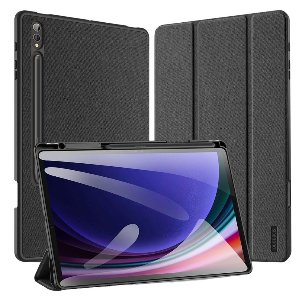 Husa pentru Samsung Galaxy Tab S10 Plus, Dux Ducis Domo, Piele ecologica, Negru
