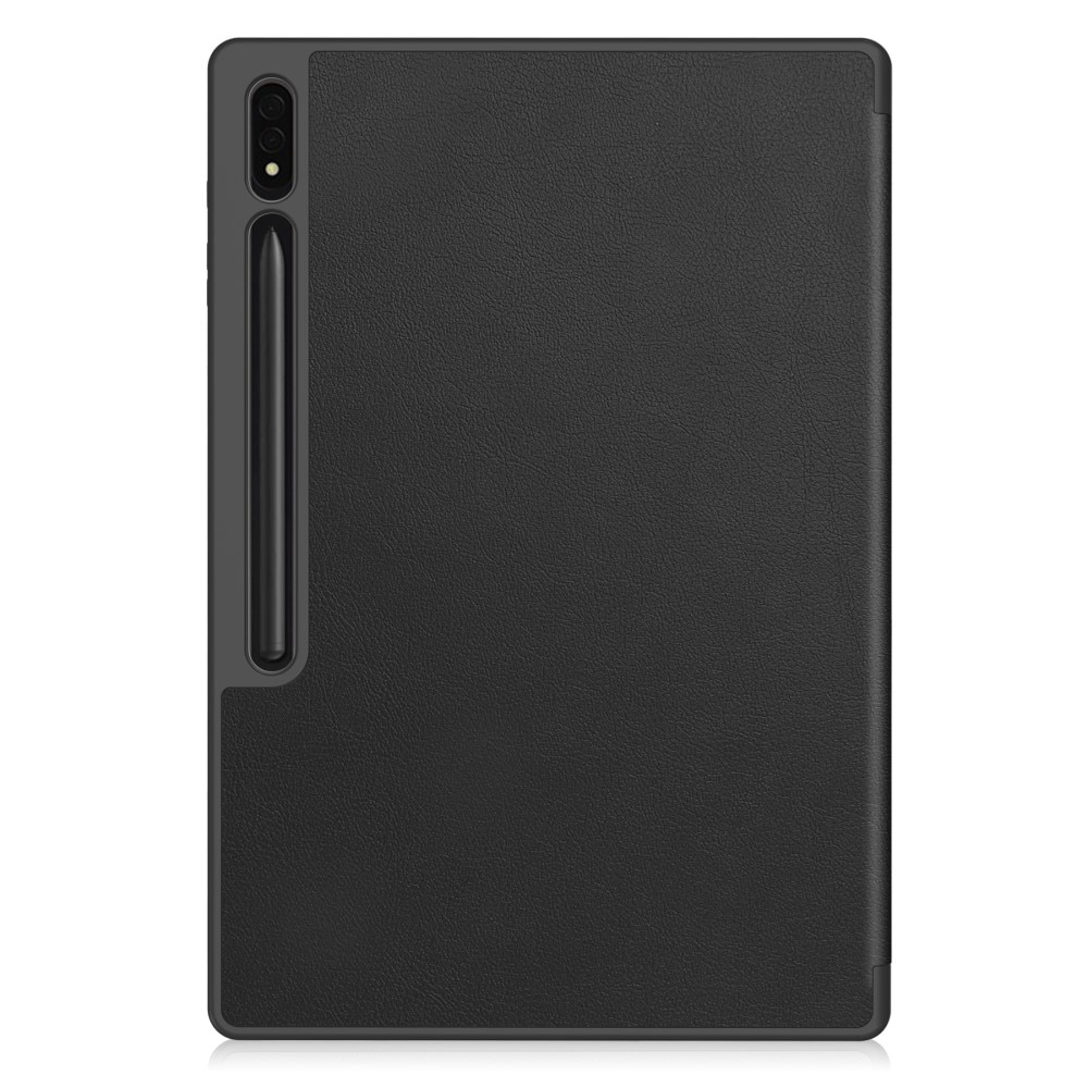 Husa pentru Samsung Galaxy Tab S10 Ultra, ERBORD, poliuretan, cu spatiu pentru un stylus, neagra