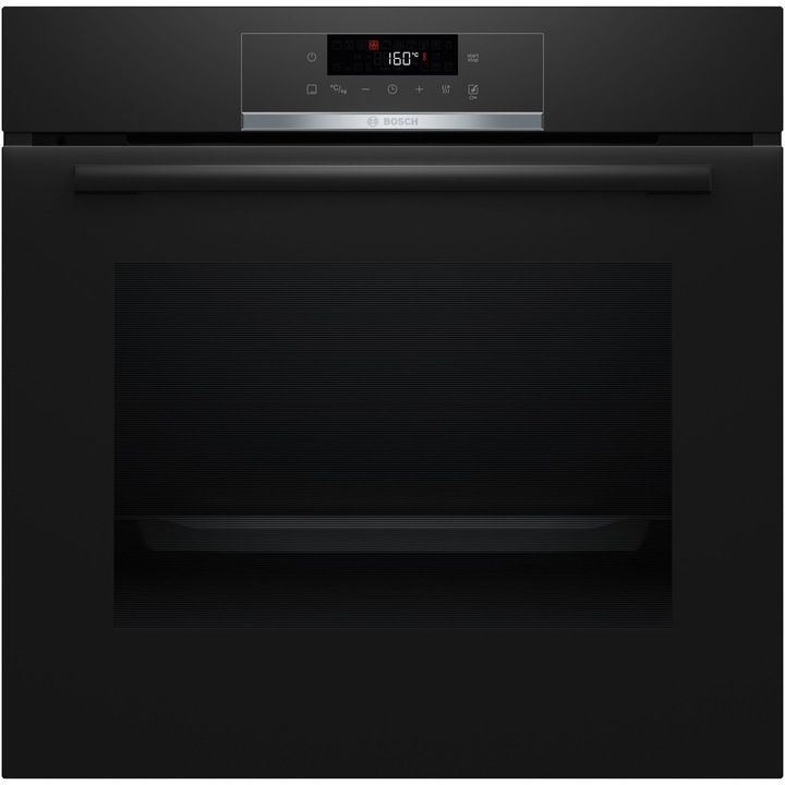 Фурна за вграждане Bosch HBA571BB3, 71 л, Електрическа, Мултифункционална, Грил, 5 функции, AutoPilot10, Сензорно управление, Пиролитично + Хидролизно самопочистване, 3D Hotair, Клас A+, Черен