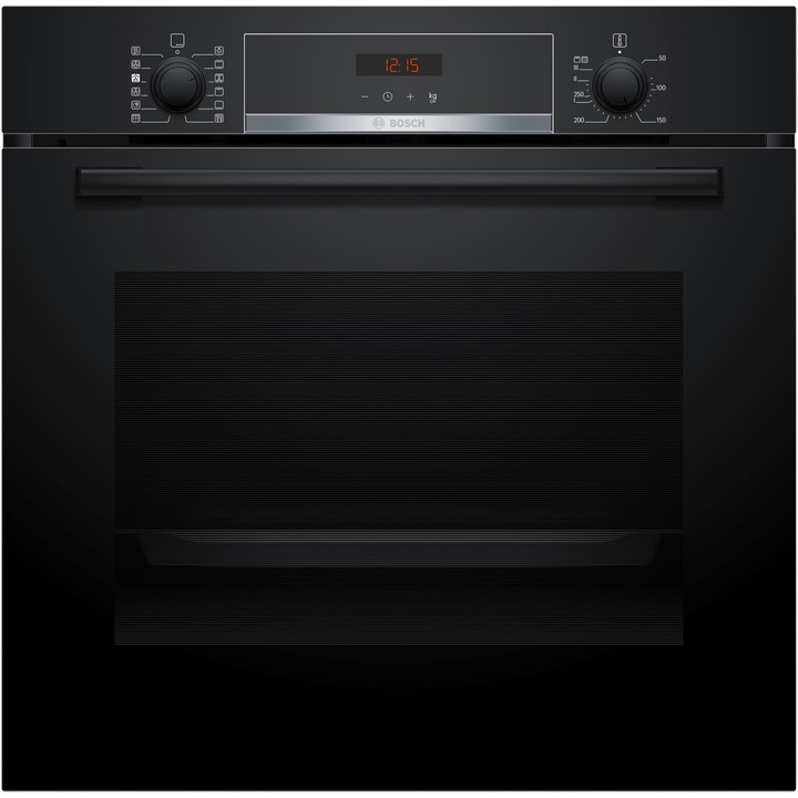Bosch HQA574BB3 beépíthető sütő, 71l, Elektromos, Multifunkciós, AddedSteam, 8 funkció, AutoPilot10, Pirolitikus és hidrolitikus öntisztítás, 3D Hotair, A+ energiaosztály, Fekete
