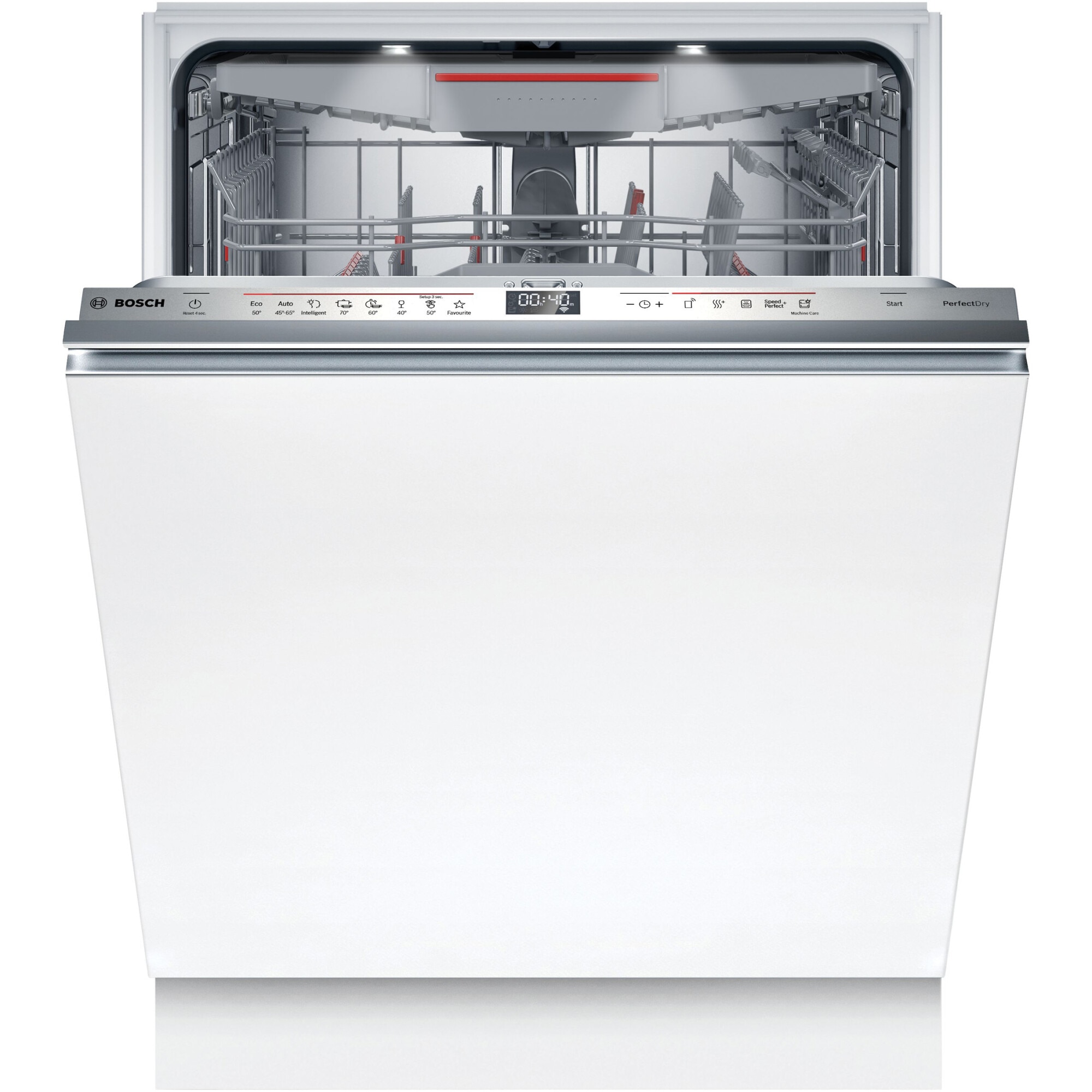 Masina de spalat vase incorporabila Bosch SBV6ZCX16E, 14 seturi, 8 programe, PerfectDry, EcoSilence Drive, Sistem Rackmatic, Tab-count, TimeLight, EmotionLight, Silence Pro, Home C