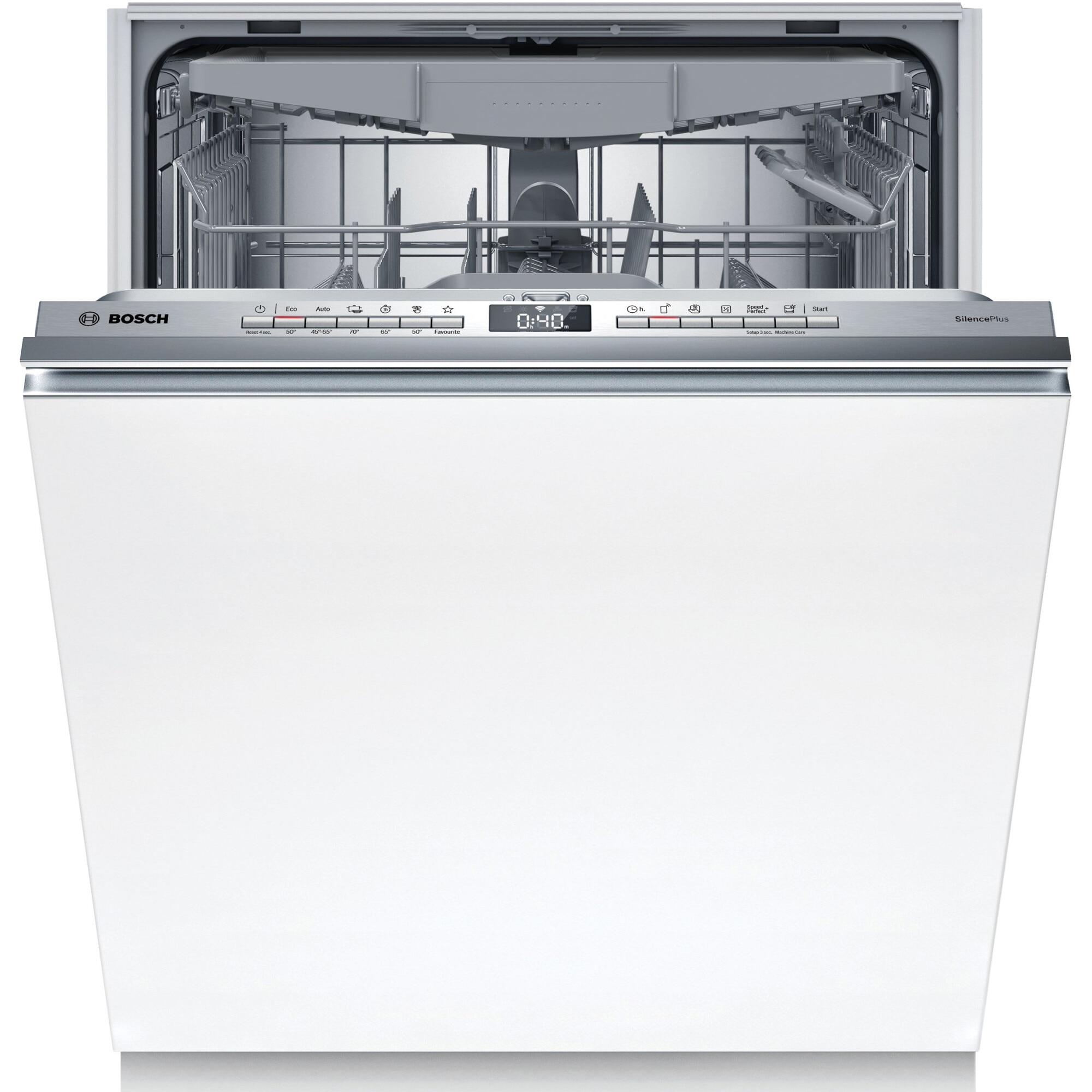 Masina de spalat vase incorporabila Bosch SMV4EVX11E, 14 seturi, 6 programe, EfficientDry, Tab-count, Silence Plus, Sistem Rackmatic, InfoLight, EcoSilence Drive, Home Connect, 60