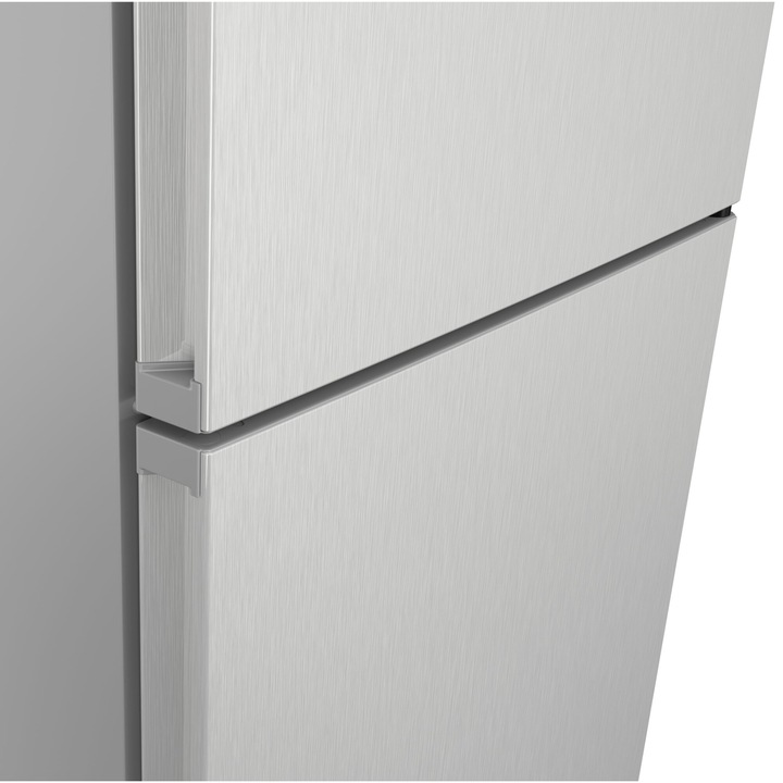 Combina frigorifica Bosch KGN397LDF, 363 L, NoFrost, VitaFresh, Touch control, PerfectFit, raft sticle, Clasa D, H 203 cm, Metal Look