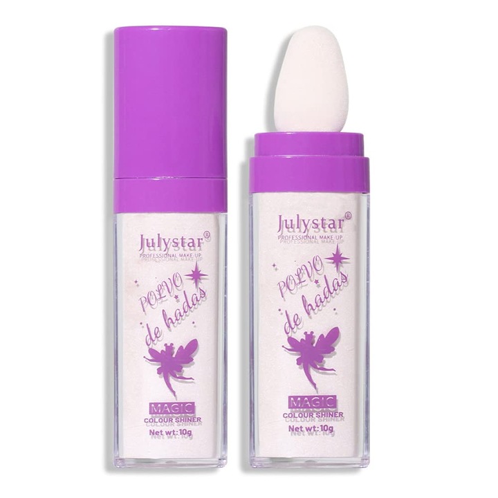 Stick iluminator pentru fata si corp, Julystar, GL-Turelifes Puff Fairy, Alb perlat 01