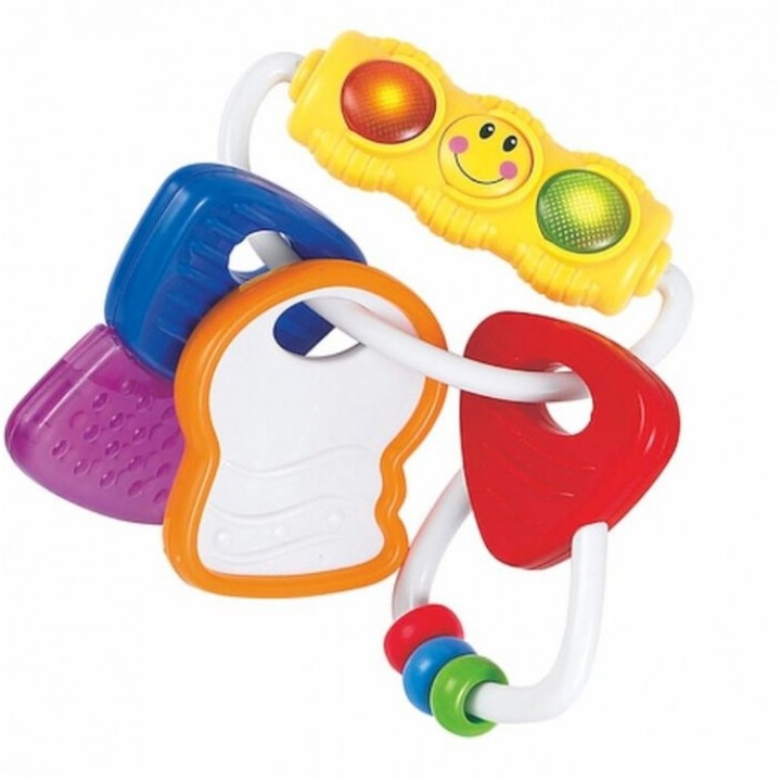 Csörgőjáték, Smily Play, többszínű, 195x140x50mm