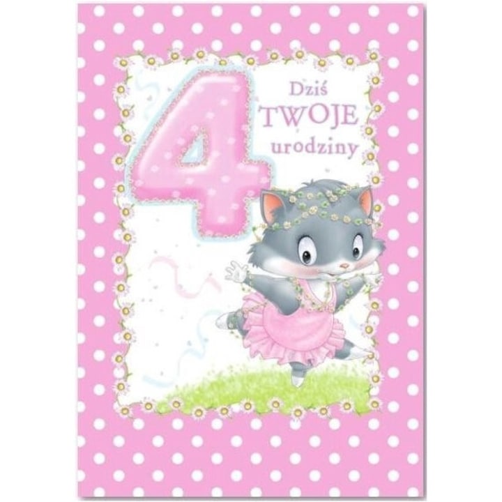 Gratulálok Születésnap 4, TREND, 175x127x2 mm, borítóval, jókívánságokkal