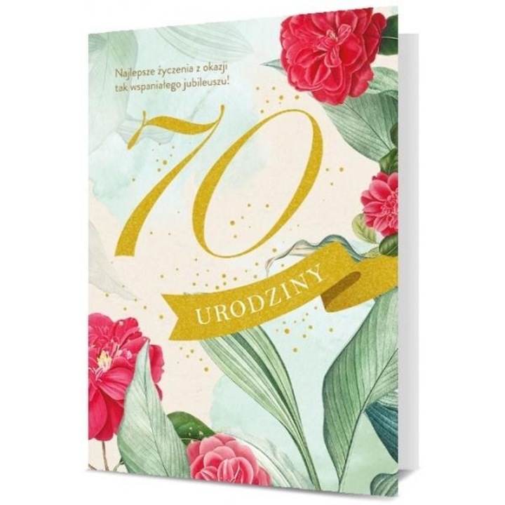 Karnet Urodziny 70 K, Pan Dragon, 177x126x1 mm, 2021