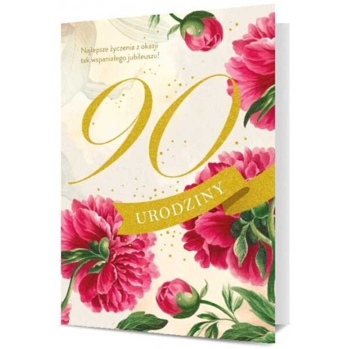 Karnet Urodziny 90 K, Pan Dragon, 177x126x1 mm, cu envelopa, 2021