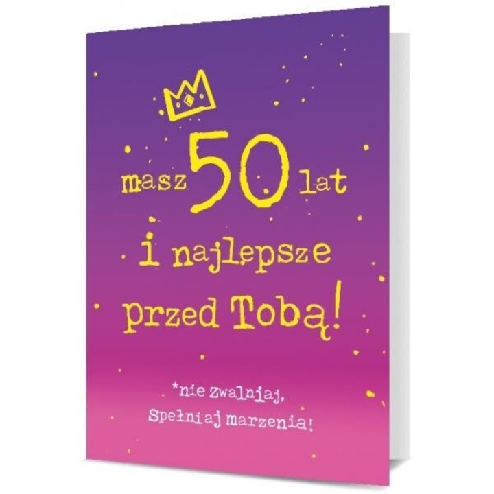 Karnet Urodziny 50 K, Pan Dragon, 177x126x1 mm, fólia, 2021