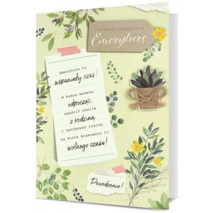 Karnet B6 Emerytura, Pan Dragon, 200x138mm, 2022, cu coperta foliata