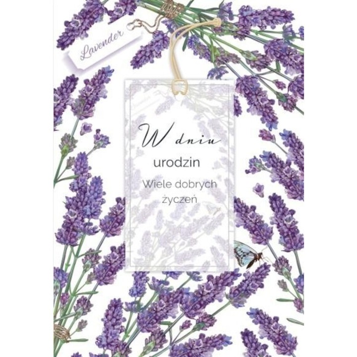 Felicitare Urodziny TG08, TREND, 181x125mm, cu coperta, set cu plic