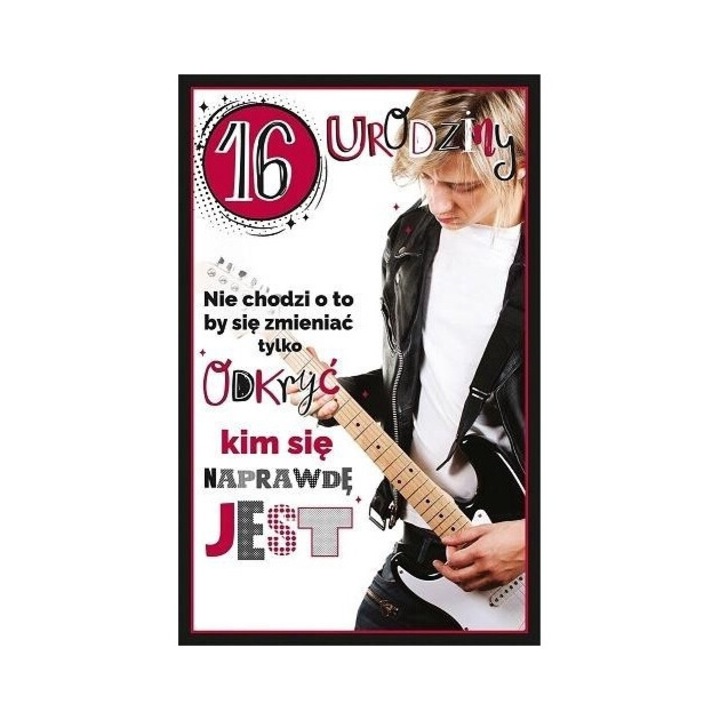 Felicitare Urodziny 16 U94, AbCard, 211x139mm, coperta folie, 2022