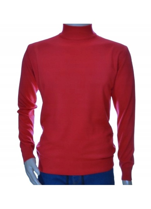 Ferfi pulover, gyapju/kasmir, elegans, Piros