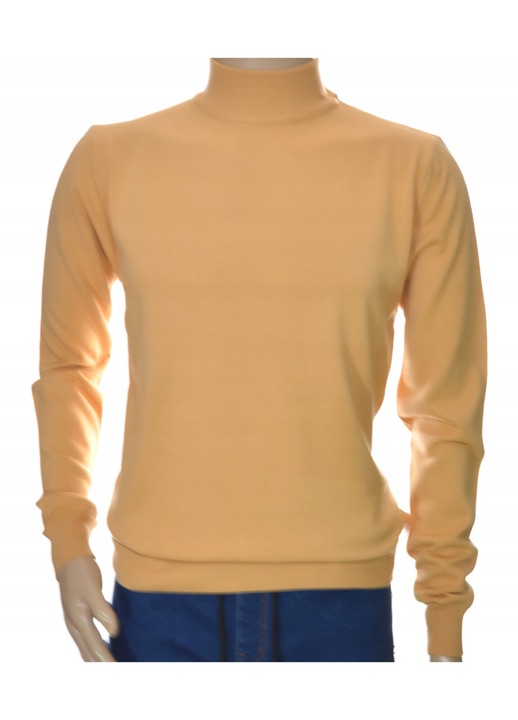 Férfi pulóver, gyapjú/kasmír, elegáns, bézs