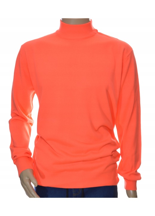 Ferfi pulover, gyapju/kasmir, elegans, Narancssárga