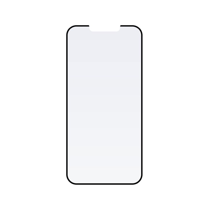 Fixed rendkívül tartós edzett üvegfólia aplikátorral Apple iPhone 13/13Pro/14 készülékekhez, fekete FIXGA2-558-BK