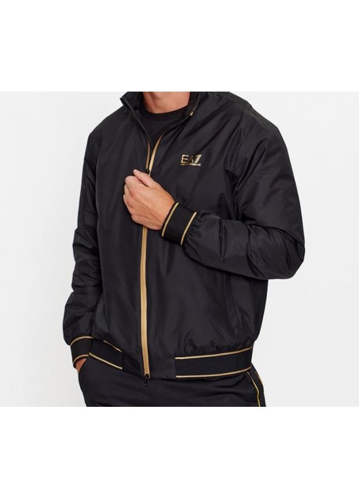 Jacheta barbati, Emporio Armani, Poliamida, Negru/Auriu, Negru, L