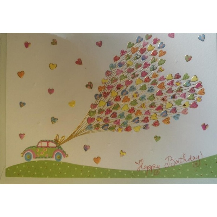 Karnet B6 cu coperta, Turnowsky, Samochod cu balonami, 124x181mm