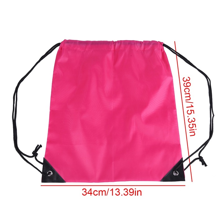 Húzózsinóros hátizsák, Jormftte, vízálló, rózsaszín