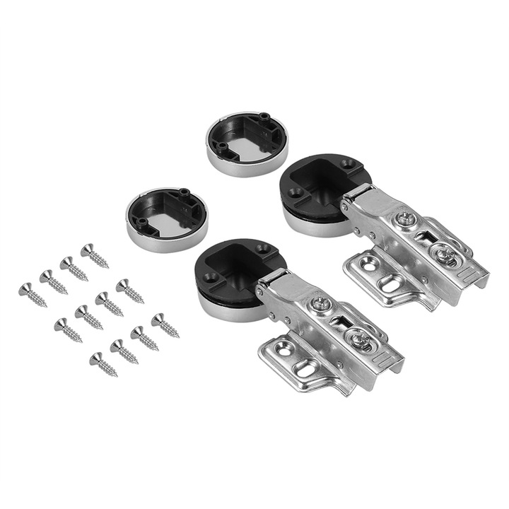 2 db bútorsaru zsanérkészlet, Jormftte rozsdamentes acél, könnyű beszerelés, 35 mm-es csésze