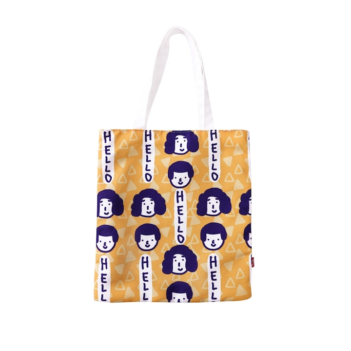 Jormftte női válltáska, egyszerű rajzfilmmintás, strapabíró, cipzáras, többszínű