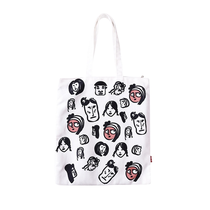 Jormftte vászon válltáska rajzfilm mintával, többszínű, különböző méretek