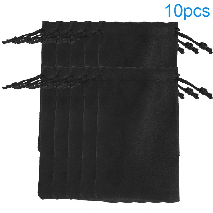 Dupla velúr ajándéktáska, Jormftte, 9x18cm, húzózsinóros kivitel, környezetbarát