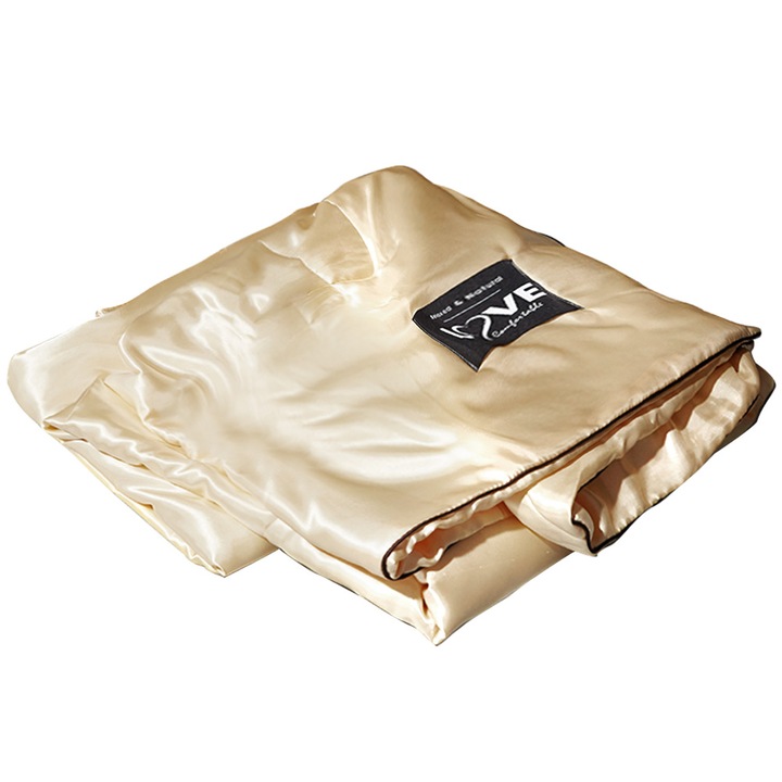 Jormftte nyári takaró, jégselyem, teve színű, 180x220cm