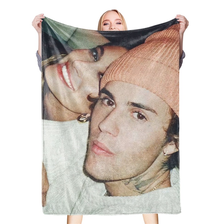 Poliészter takaró mintával, Jormftte, nagyméretű, 140x200cm, többszínű