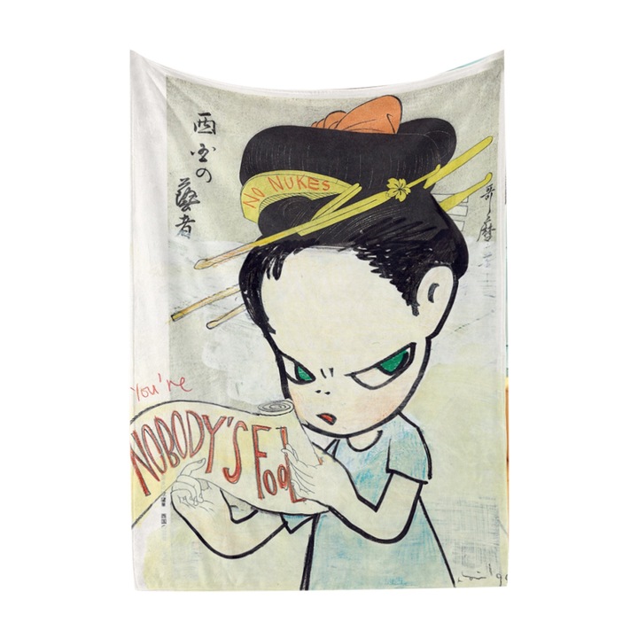 Jormftte művészi takaró, poliészter, 120x150cm, többszínű, mosógépben mosható