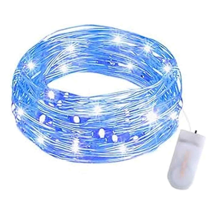 Коледна инсталация, Enforose, LED, медна жица, синя