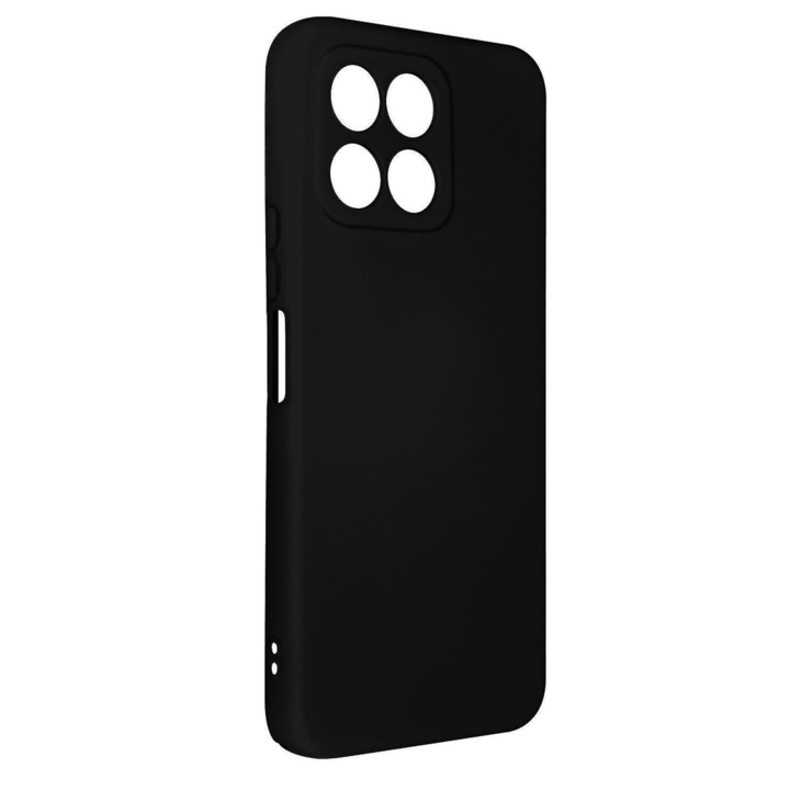Telefontok Honor X8c kompatibilis - fekete szilikon hátlap tok