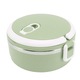 Cutie alimentara Longziming din otel inoxidabil, cu inel de etansare din silicon, design ergonomic, verde inchis