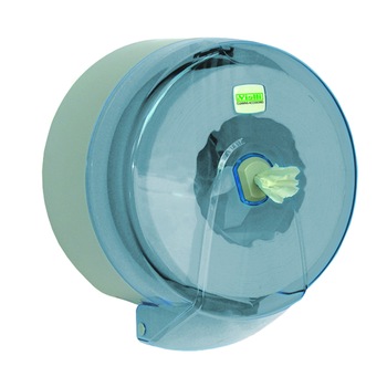 Dispenser hartie igienica Vialli, derulare centrala, blue transparent Dispenser hartie igienica Vialli, derulare centrala, blue transparent