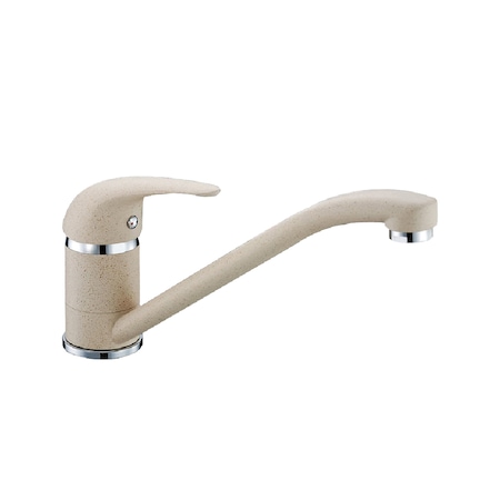 Pachet Chiuveta + Baterie bucatarie Pyramis PIATRA, 760 x 440 mm, adancime 170 mm, montare pe blat, Bej