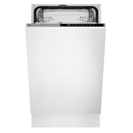 Masina de spalat vase incorporabila Electrolux ESL4510LO, 9 seturi, 5 programe, Clasa A+, Motor inverter, Indicator luminos pe podea, Afisaj digital, 45 cm, Inox