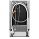 Electrolux EEM43200L Beépíthető keskeny mosogatógép, 10 teríték, AirDry, Quickselect kezelőpanel, E energiaosztály, Fehér