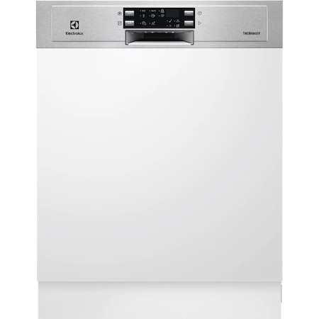 Masina de spalat vase semi-incorporabila Electrolux ESI5550LOX, 13 seturi, 6 programe, Clasa A+++, Motor inverter, Afisaj digital, 60 cm, Inox