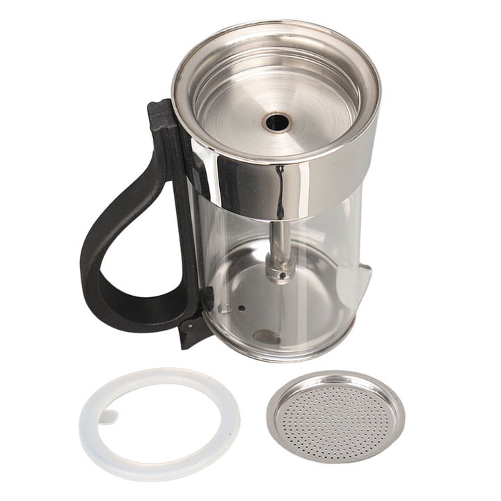 Мока кана, Mmgoqqt, боросиликатно стъкло, неръждаема стомана, за 4 чаши, термоустойчива