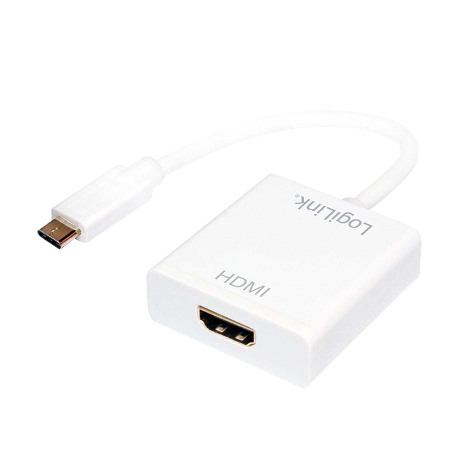Cablu adaptor USB 3.1 C (T) la HDMI 1.4 (M), 14cm, LOGILINK UA0236A