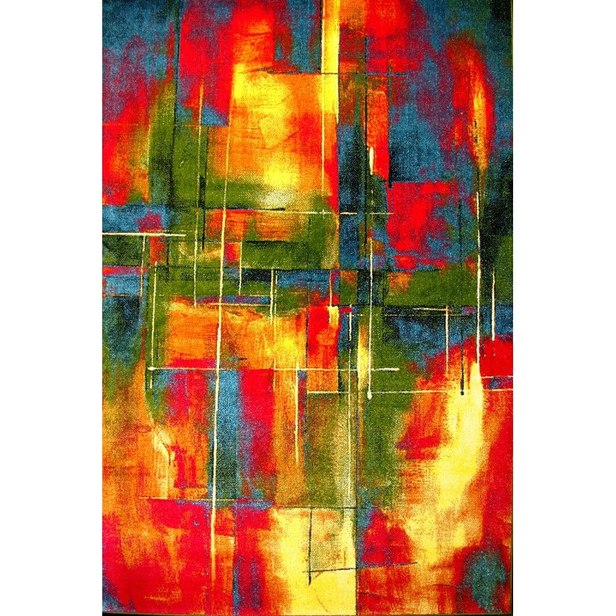 Covor Modern, Kolibri Abstract 11023, 160x230 cm, 2300 gr/mp, 1.6x2.3 m. Multicolor 160.00000000x230.00000000