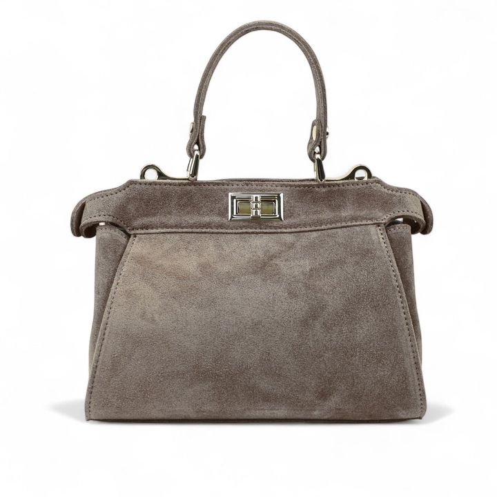 Moranti kézitáska, szarvasbőrből, állítható pánttal, 2 rekesszel