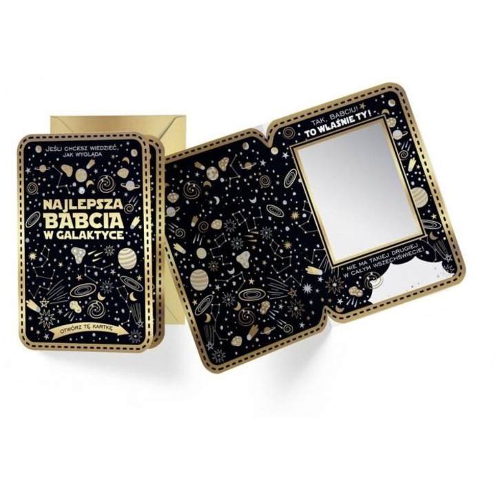 Karnet B6 Babcia, Kukartka, set felicitari colorate, 16.6x11.7cm