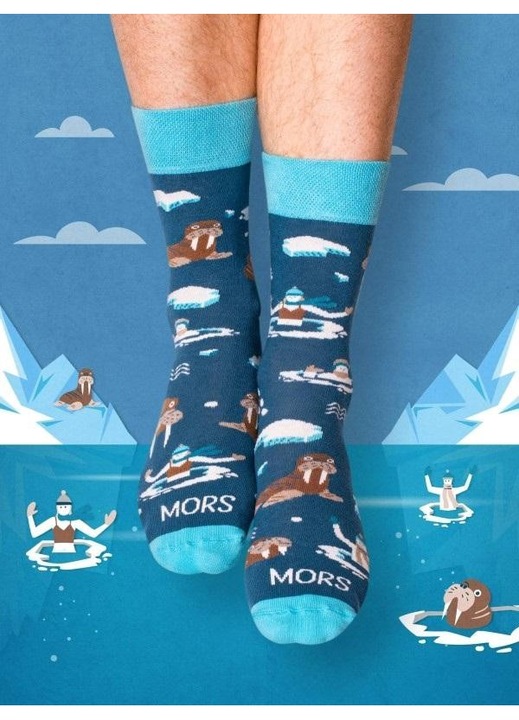 Мъжки чорапи Nadwyraz, памук, многоцветни, морж, 35-38 EU