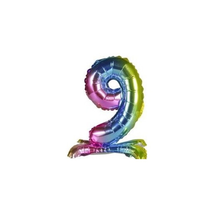 Balon foliowy 9, Arpex, 40cm, set 1 bucata, multicolor