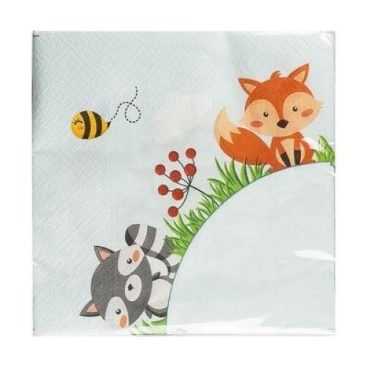 Комплект от 20 хартиени салфетки Arpex, многоцветни