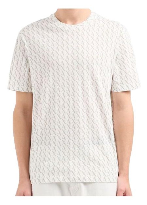 Armani Exchange мъжка тениска, бяла, Бял