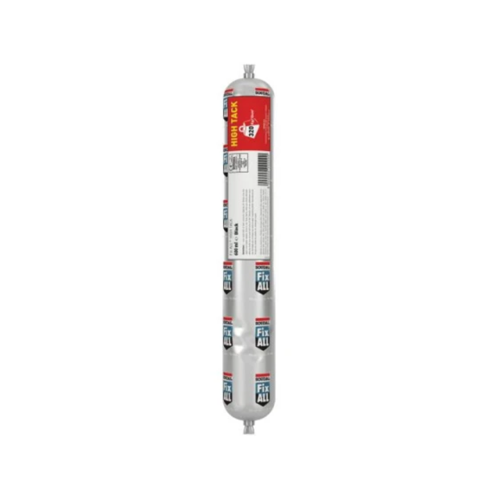 Adeziv etansant Fix All High Tack negru Soudal, 600 ml