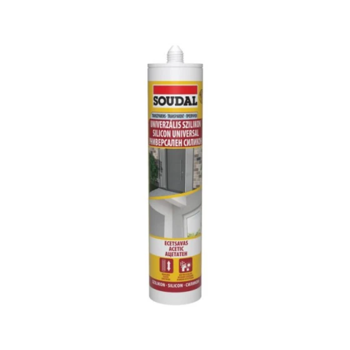Silicon universal transparent Soudal, 280 ml